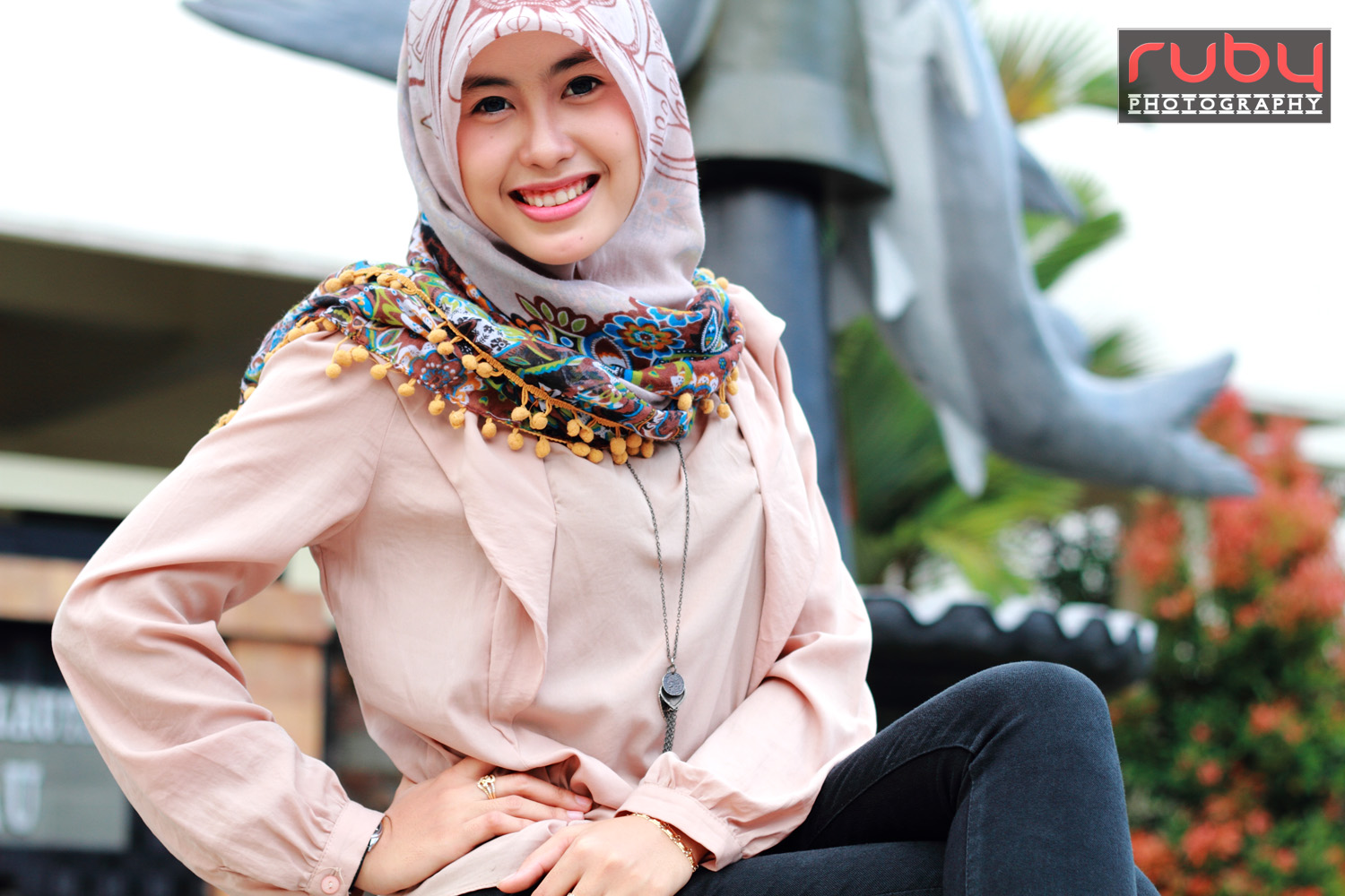 Model Hijabs Fotografer Art Unri Kampus Riau Make Up Seni Gaya